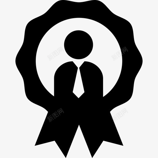 最佳员工商人高管图标svg_新图网 https://ixintu.com 商人 奖章 最佳员工 高管