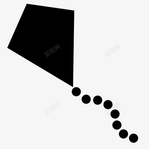 风筝飞翔爱好图标svg_新图网 https://ixintu.com 天空 孩子 爱好 风 风筝 飞翔