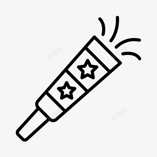 派对号角庆祝圣诞节图标svg_新图网 https://ixintu.com 圣诞节 庆祝 派对号角 用品
