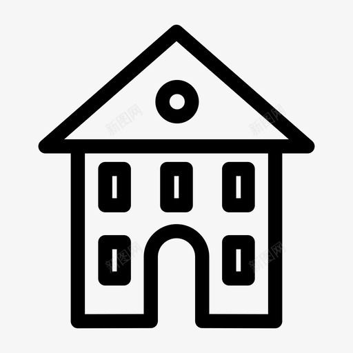 房屋建筑城市砖图标svg_新图网 https://ixintu.com 城市 城市砖 建筑 房屋 混凝土 立方体