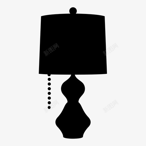 灯电家具图标svg_新图网 https://ixintu.com 家具 灯 照明 电