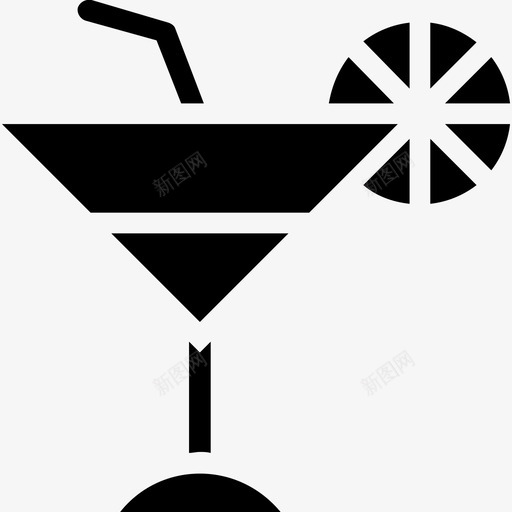 玛格丽塔鸡尾酒饮料图标svg_新图网 https://ixintu.com 夏日饮料 橙汁 清爽饮料 玛格丽塔 饮料 饮料雕纹图标 鸡尾酒