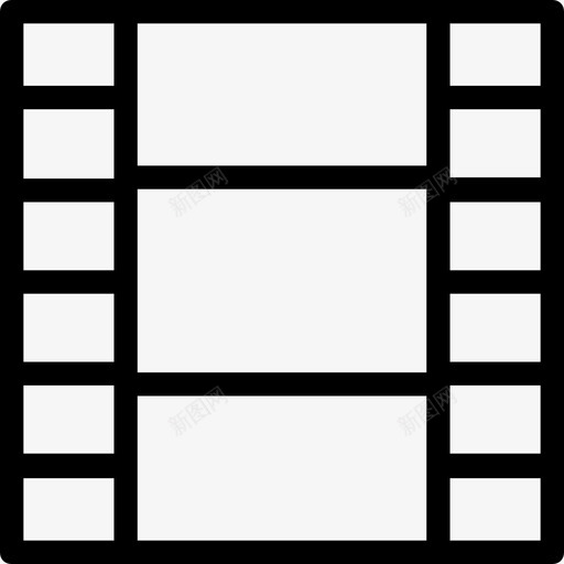 胶片带电影院底片图标svg_新图网 https://ixintu.com 卷筒 底片 电影院 网页设计平滑线图标 胶片带