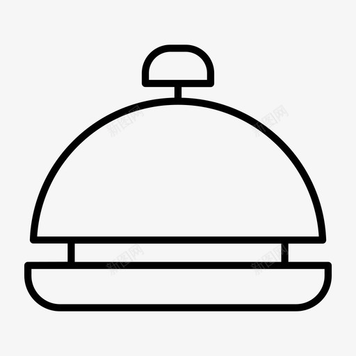 铃服务铃图标svg_新图网 https://ixintu.com 叫餐铃 服务铃 铃