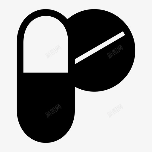 药片抗生素药物图标svg_新图网 https://ixintu.com 抗生素 药房 药片 药物