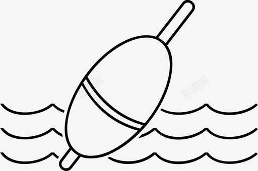 钓鱼浮筒图标svg_新图网 https://ixintu.com 钓鱼浮筒