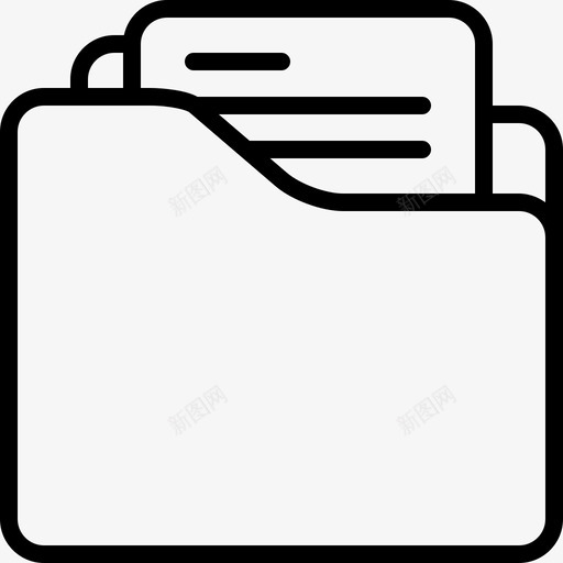 文档文件夹已满文件夹图标svg_新图网 https://ixintu.com 文件夹 文档文件夹已满