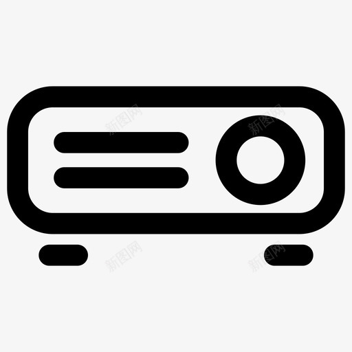 投影仪图标svg_新图网 https://ixintu.com 投影仪
