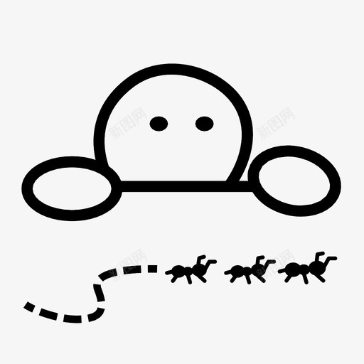 观察蚂蚁好奇昆虫图标svg_新图网 https://ixintu.com 好奇 学校 昆虫 观察蚂蚁