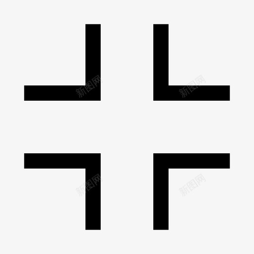 最小化正常屏幕图标svg_新图网 https://ixintu.com 最小化 正常屏幕