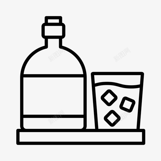 饮料酒吧酒吧招待图标svg_新图网 https://ixintu.com 威士忌 波旁威士忌 烈酒 酒吧 酒吧招待 饮料