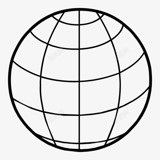 全球地球网站uiline风格图标svg_新图网 https://ixintu.com 全球 地球 网站uiline风格
