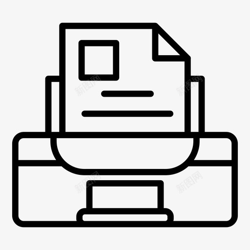 打印机彩色打印纸张图标svg_新图网 https://ixintu.com 彩色打印 打印机 纸张