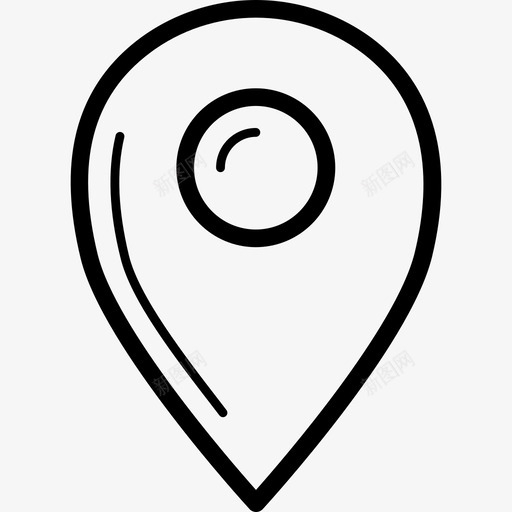 位置图地图和旗帜优雅的界面图标svg_新图网 https://ixintu.com 优雅的界面 位置图 地图和旗帜