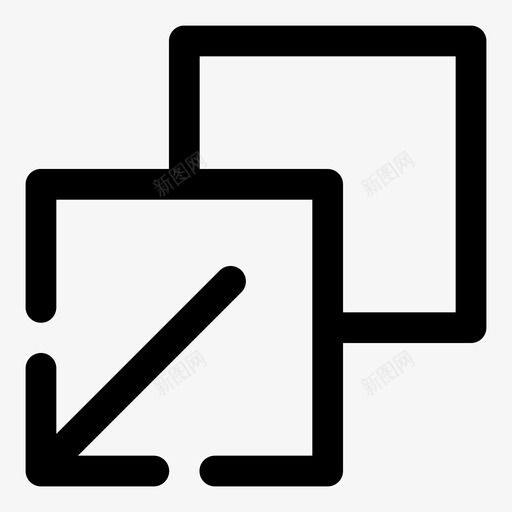 展开箭头笔记本电脑图标svg_新图网 https://ixintu.com 展开 方块 窗户 笔记本电脑 箭头