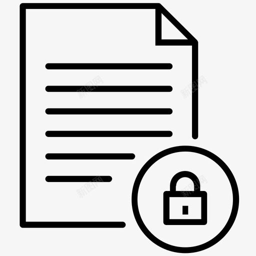 受保护文件文档锁图标svg_新图网 https://ixintu.com 保护 受保护文件 密码 文档 文档集2 锁