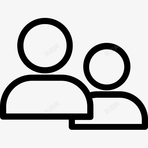 同事小组团队图标svg_新图网 https://ixintu.com 同事 团队 小组 网页设计平滑线图标