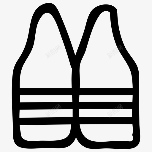 安全背心夹克保护图标svg_新图网 https://ixintu.com 保护 夹克 安全手绘图标第一卷 安全背心