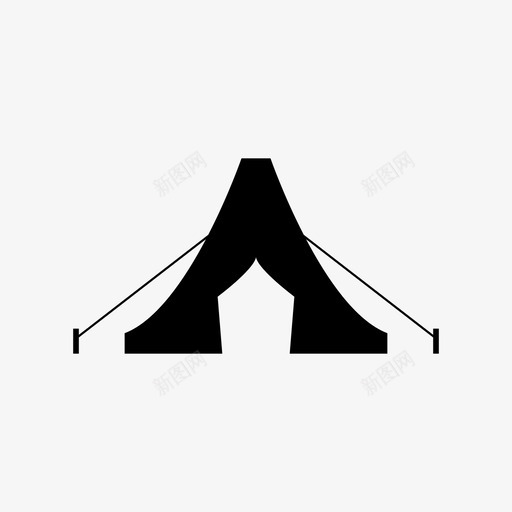 露营帐篷探险童子军图标svg_新图网 https://ixintu.com 探险 游客 童子军 露营帐篷