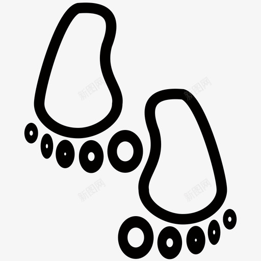 脚印脚人的脚印图标svg_新图网 https://ixintu.com 人的脚印 台阶 脚 脚印 跺脚