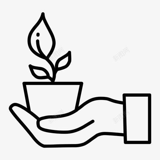 非营利性绿色环保手工图标svg_新图网 https://ixintu.com 手工 植物 绿色环保 网站介绍 非营利性