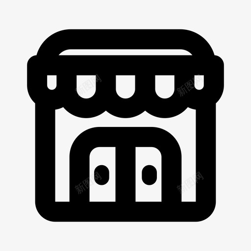 商店市场商店图标svg_新图网 https://ixintu.com 商店 市场商店
