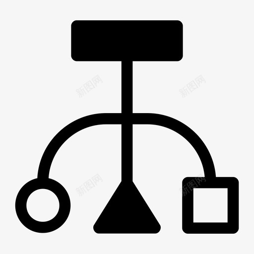 站点地图图表流程图图标svg_新图网 https://ixintu.com 图表 工作流 流程图 站点地图 组织