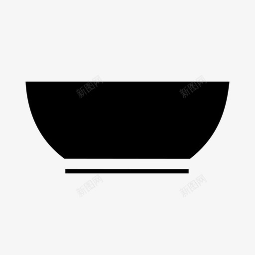 碗容器厨房用具图标svg_新图网 https://ixintu.com 厨房用具 容器 汤碗 碗 饭菜