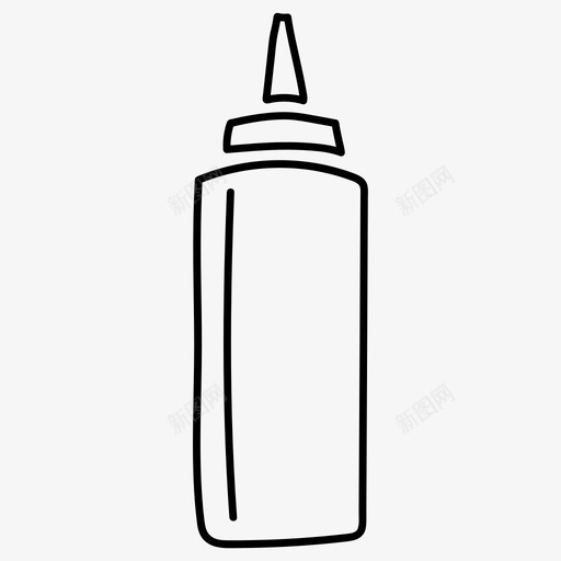 酱汁瓶食物番茄酱图标svg_新图网 https://ixintu.com 快餐 番茄酱 芥末 酱汁瓶 食物