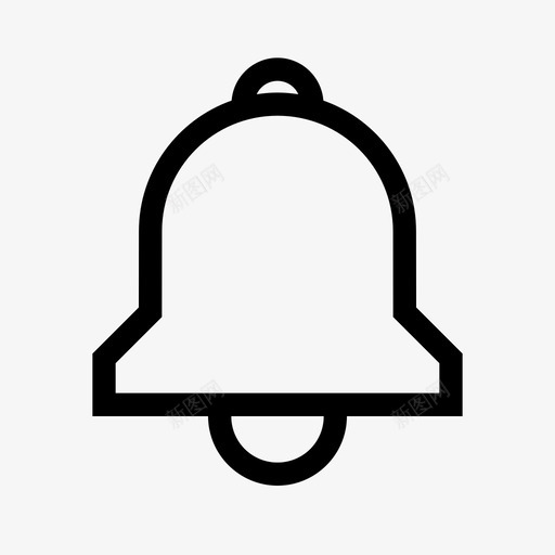 警钟警报通知图标svg_新图网 https://ixintu.com 普通 警报 警钟 通知