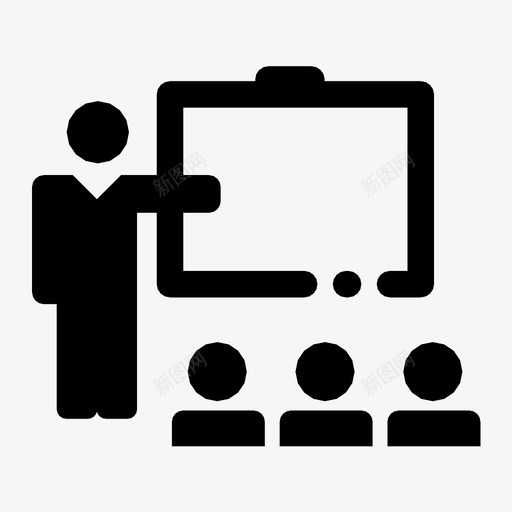 培训讲座演讲图标svg_新图网 https://ixintu.com 培训 教学 演讲 知识 讲座
