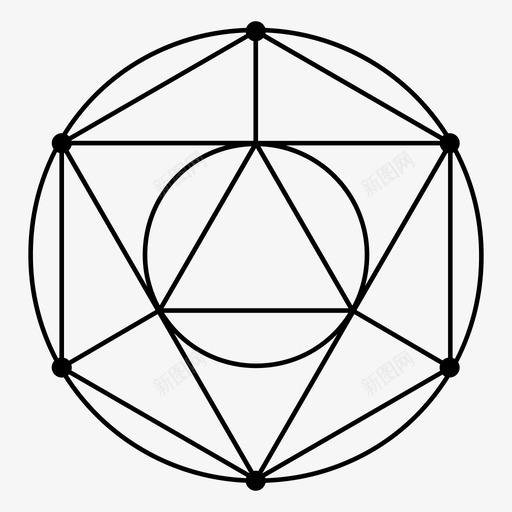 神圣的几何学几何学神秘主义图标svg_新图网 https://ixintu.com 几何学 神圣的几何学 神秘主义
