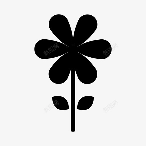 花美丽自然图标svg_新图网 https://ixintu.com 符号 美丽 自然 花