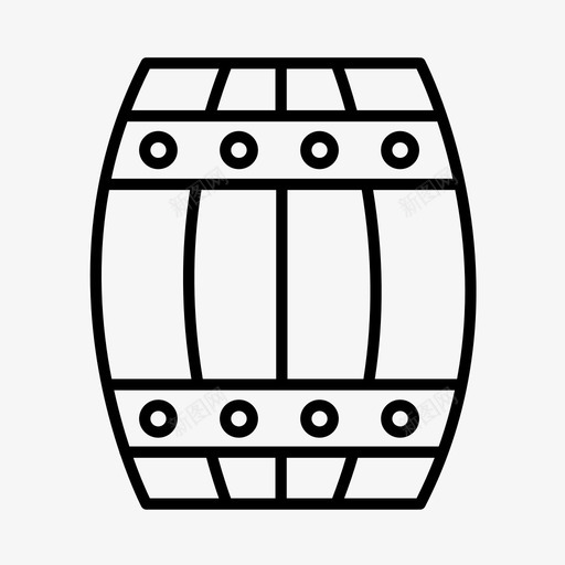 木桶船水图标svg_新图网 https://ixintu.com 木桶 水 海盗 船 酒