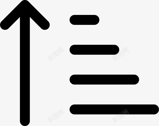 升序排序升序排序图标svg_新图网 https://ixintu.com 升序排序升序排序