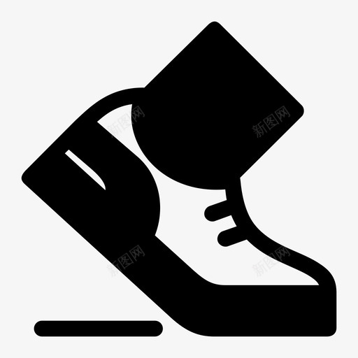 跑步锻炼健身图标svg_新图网 https://ixintu.com 健身 跑步 运动 锻炼 鞋子
