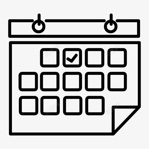 活动日历网站介绍图标svg_新图网 https://ixintu.com 日历 活动 网站介绍