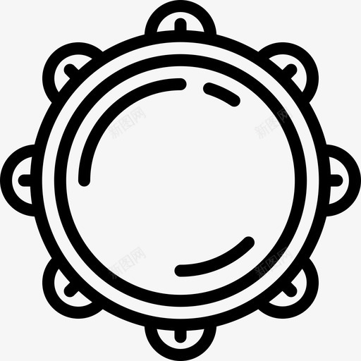 手鼓鼓乐器图标svg_新图网 https://ixintu.com 乐器 手鼓 音乐 音乐大纲 鼓