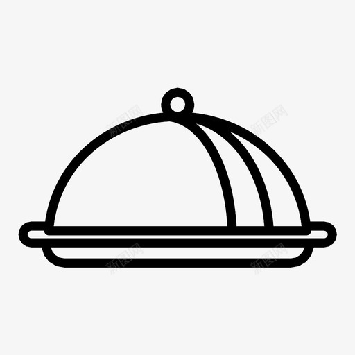 餐盘厨师图标svg_新图网 https://ixintu.com 厨师 餐盘
