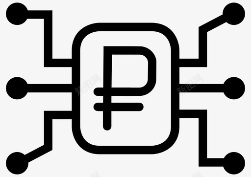金融科技区块链端到端流程图标svg_新图网 https://ixintu.com 区块链 卢布 未来产业 端到端流程 金融技术 金融科技