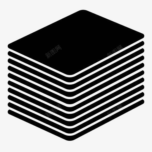 一叠纸会计办公室图标svg_新图网 https://ixintu.com 一叠纸 会计 办公室 文书工作 纸张