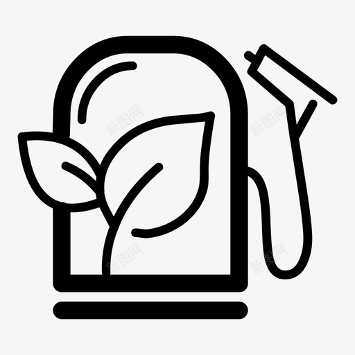 生态气生态汽油图标svg_新图网 https://ixintu.com 树叶 汽油 生态 生态气 自然生态大胆