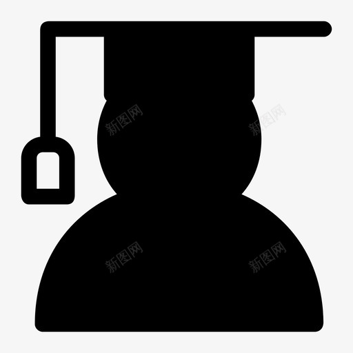 毕业生校友学院图标svg_新图网 https://ixintu.com 大学 学生 学院 校友 毕业生