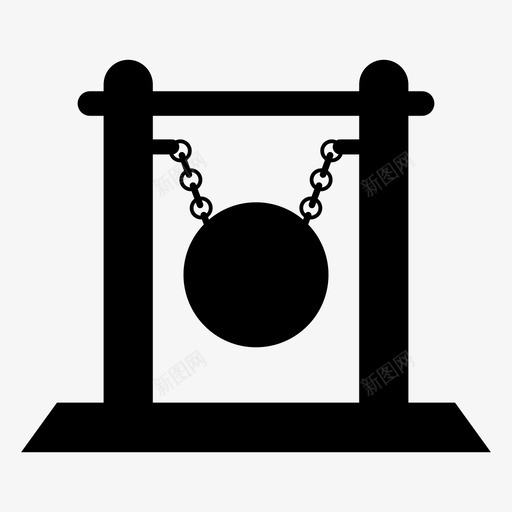 锣设备乐器图标svg_新图网 https://ixintu.com 乐器 声音 设备 金属 锣 音乐