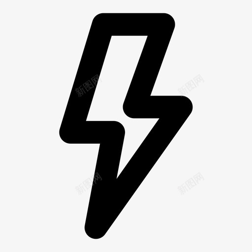 电源螺栓闪电图标svg_新图网 https://ixintu.com 电源 螺栓 闪电