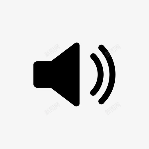 音量控制声音图标svg_新图网 https://ixintu.com 声音 扬声器 控制 音乐 音量