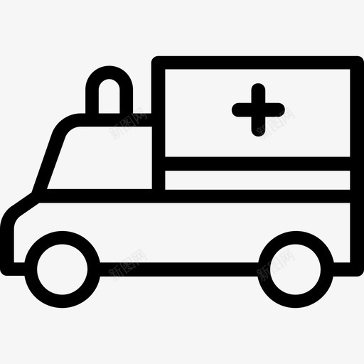 救护车急救车病人运输图标svg_新图网 https://ixintu.com 急救车 救护车 救护车线路图标 救援 病人运输