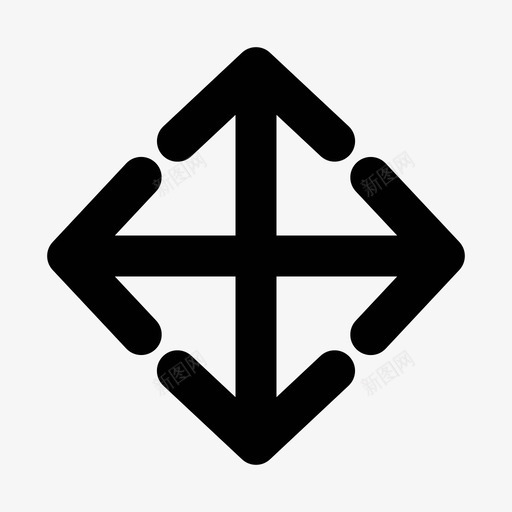 调整大小全屏箭头图标svg_新图网 https://ixintu.com 全屏 箭头 调整大小