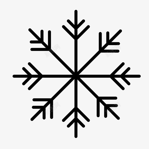 雪晶高山北极图标svg_新图网 https://ixintu.com 北极 圣诞节 节日 雪晶 雪花 高山