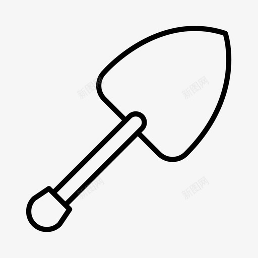 铁锹园艺园林绿化图标svg_新图网 https://ixintu.com 园林绿化 园艺 泥铲 苗圃 铁锹 铲子